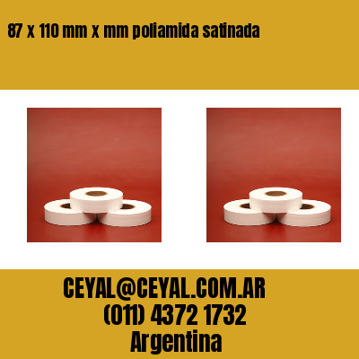 87 x 110 mm x mm poliamida satinada