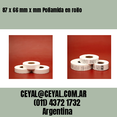 87 x 66 mm x mm Poliamida en rollo