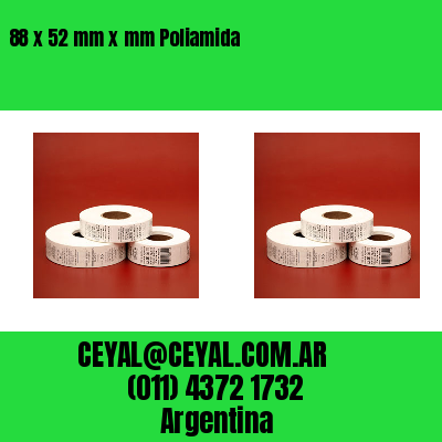88 x 52 mm x mm Poliamida