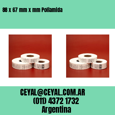 88 x 67 mm x mm Poliamida