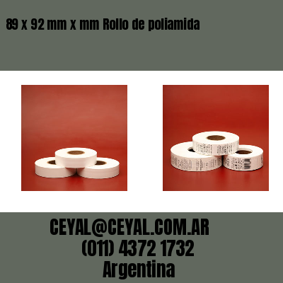 89 x 92 mm x mm Rollo de poliamida