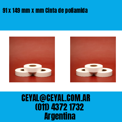 91 x 149 mm x mm Cinta de poliamida