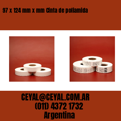 97 x 124 mm x mm Cinta de poliamida