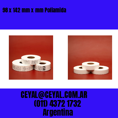 98 x 142 mm x mm Poliamida