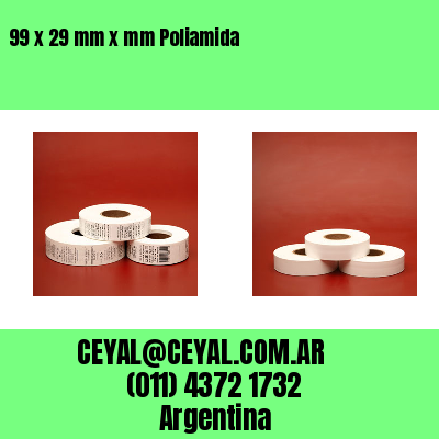 99 x 29 mm x mm Poliamida