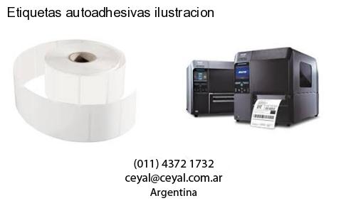 Etiquetas autoadhesivas ilustracion