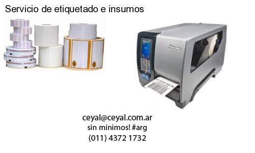 Servicio de etiquetado e insumos