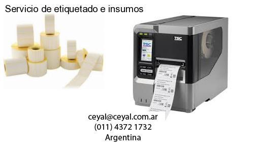Servicio de etiquetado e insumos