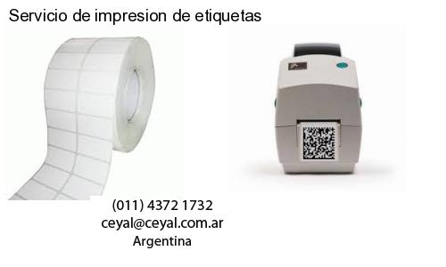 Servicio de impresion de etiquetas