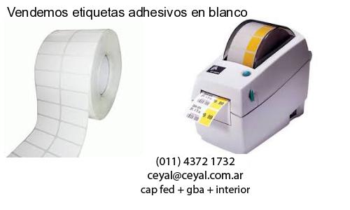 Vendemos etiquetas adhesivos en blanco