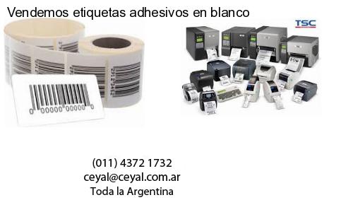 Vendemos etiquetas adhesivos en blanco