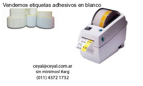 Vendemos etiquetas adhesivos en blanco