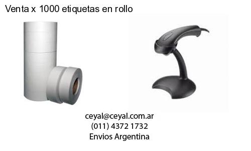 Venta x 1000 etiquetas en rollo