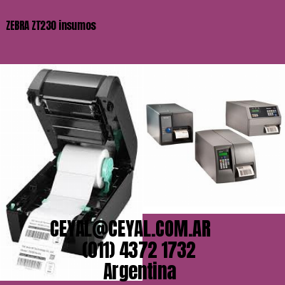 ZEBRA ZT230 insumos