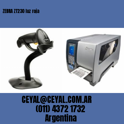 ZEBRA ZT230 luz roja