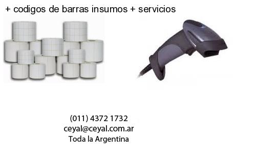   codigos de barras insumos   servicios