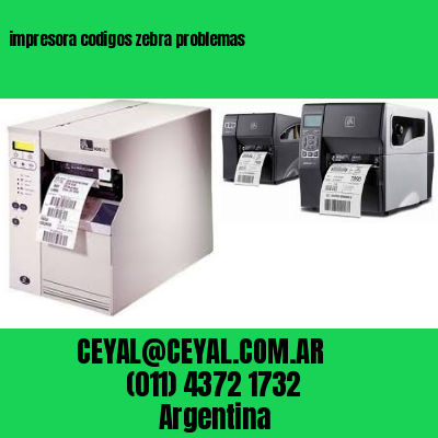 impresora codigos zebra problemas