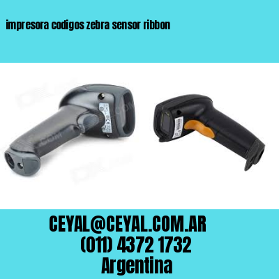 impresora codigos zebra sensor ribbon