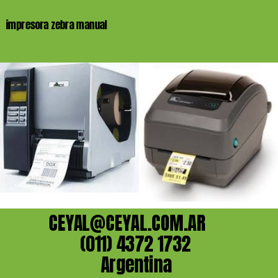 impresora zebra manual