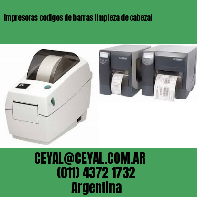 impresoras codigos de barras limpieza de cabezal
