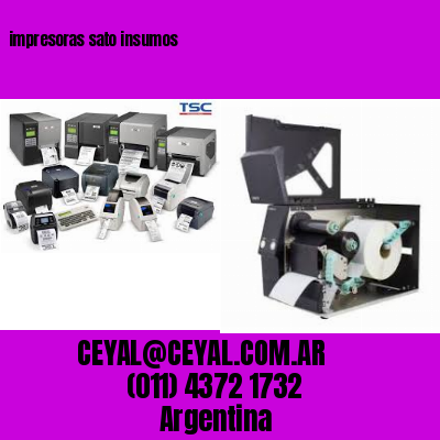 impresoras sato insumos