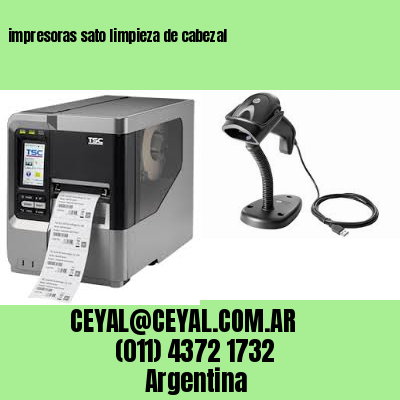 impresoras sato limpieza de cabezal