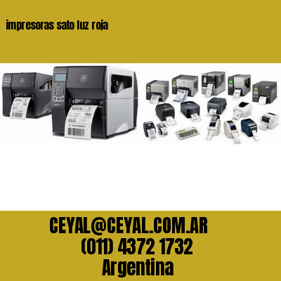 impresoras sato luz roja