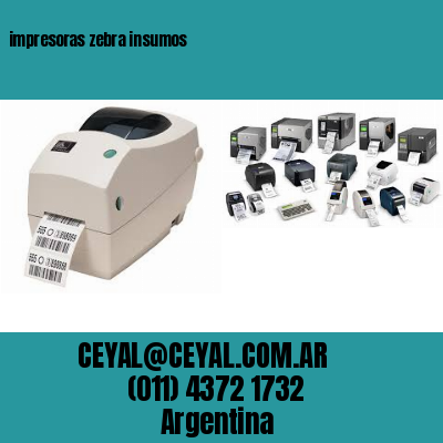 impresoras zebra insumos