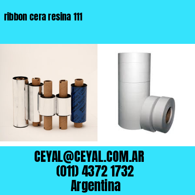 ribbon cera resina 111