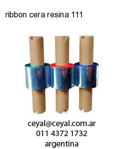 ribbon cera resina 111