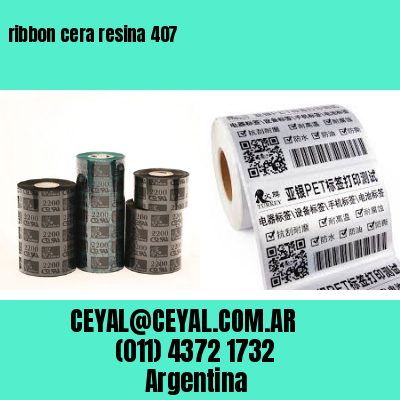 ribbon cera resina 407
