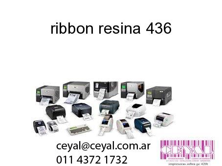 ribbon resina 436