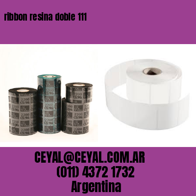 ribbon resina doble 111
