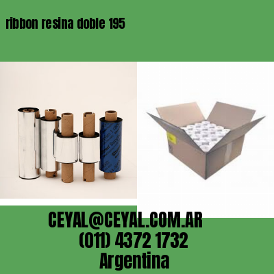 ribbon resina doble 195