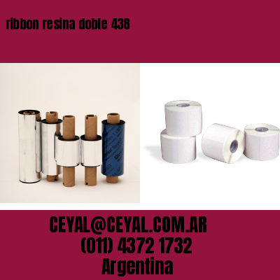 ribbon resina doble 438