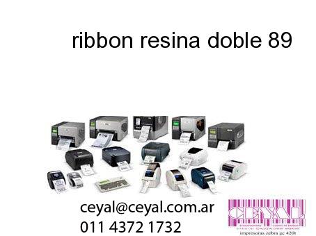 ribbon resina doble 89