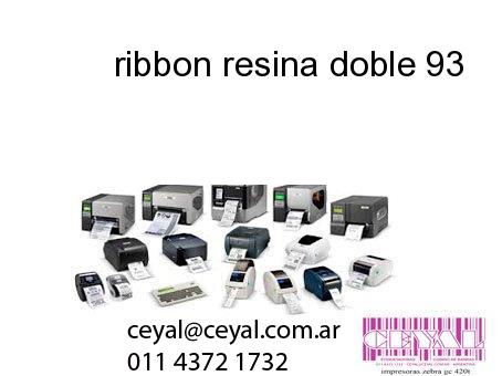 ribbon resina doble 93