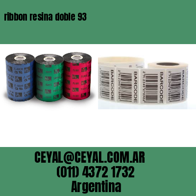 ribbon resina doble 93
