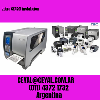 zebra GK420t instalacion