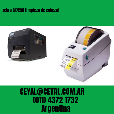 zebra GK420t limpieza de cabezal