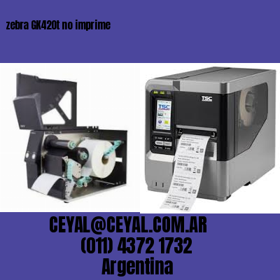 zebra GK420t no imprime