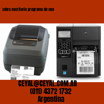 zebra escritorio programa de uso