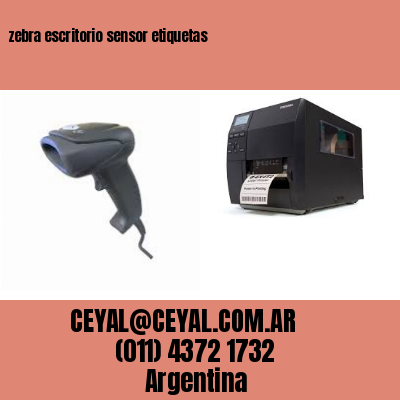 zebra escritorio sensor etiquetas