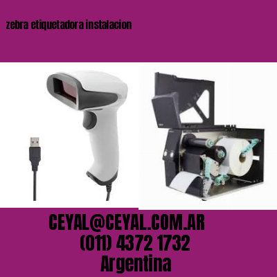 zebra etiquetadora instalacion