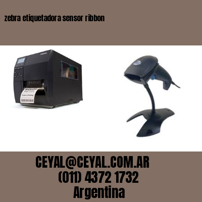 zebra etiquetadora sensor ribbon