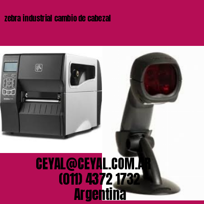 zebra industrial cambio de cabezal