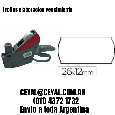 1 rollos elaboracion vencimiento