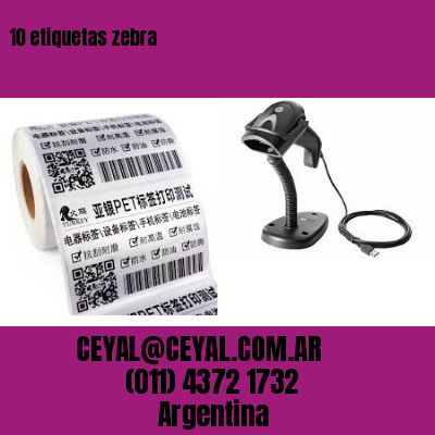 10 etiquetas zebra