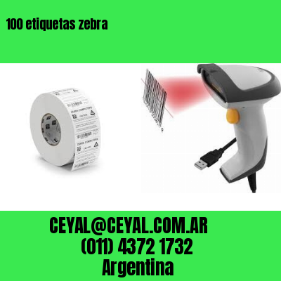 100 etiquetas zebra