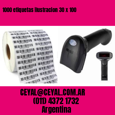 1000 etiquetas ilustracion 30 x 100